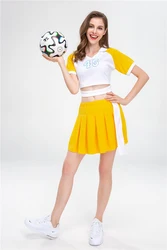 Summer Custom Gym Fit Sport America Women Cheerleading Uniforms Set Competition Youth Cheerlead Dance Dress