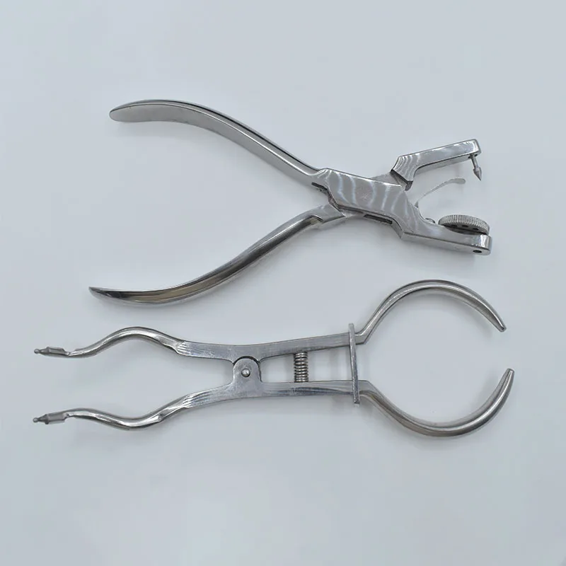 Стоматологический ортодонтический материал набор инструментов для стоматологической дамбы + дырокол отверстий доска стоматологический резиновый хирургии