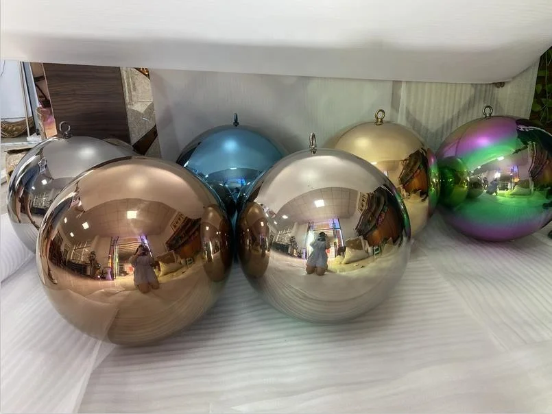 500MM 600MM  Garden Landscaping Gazing Stainless Steel Hollow Sphere