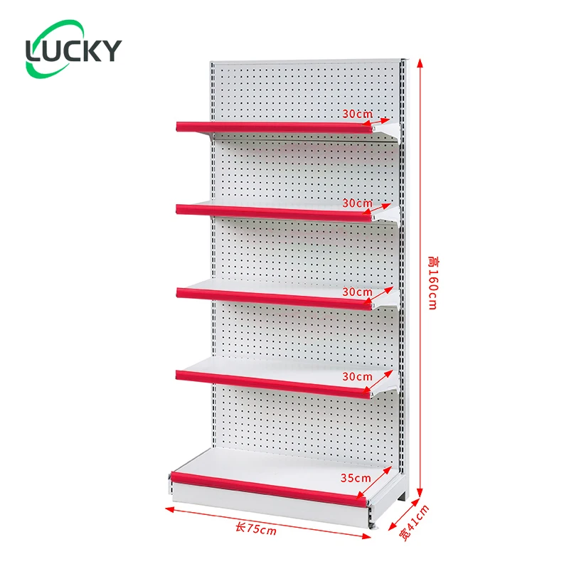 Leke Single sided Subframe-75*41*130 Supermarket Super Market Shelves Display Storage shelf