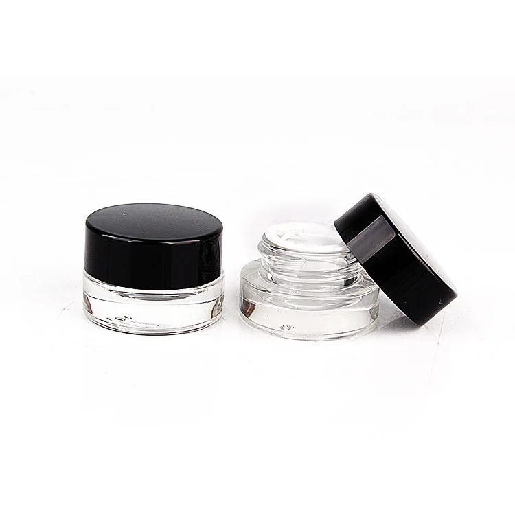 Empty Cosmetic Jar Glass Container 1oz 2oz 3g 5g Custom Packaging Eye Face Cream Flower Crystal Jars Packages Screw Lid Bottles