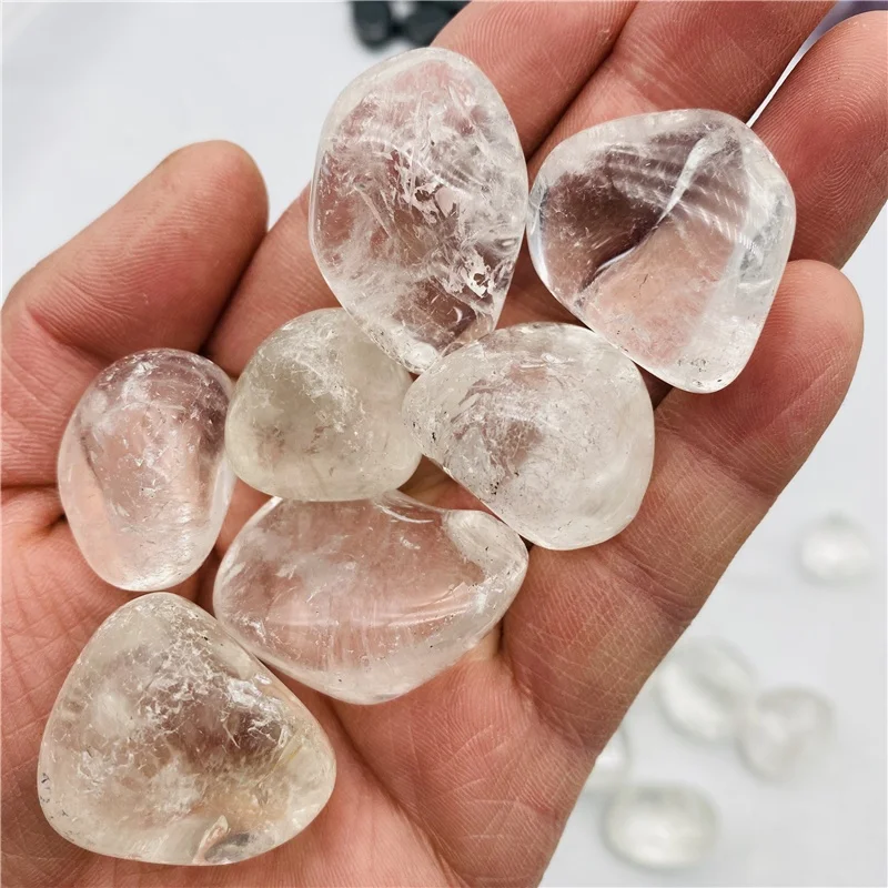 Wholesaler Natural Clear Quartz Gravel White Crystal Tumbled Stones