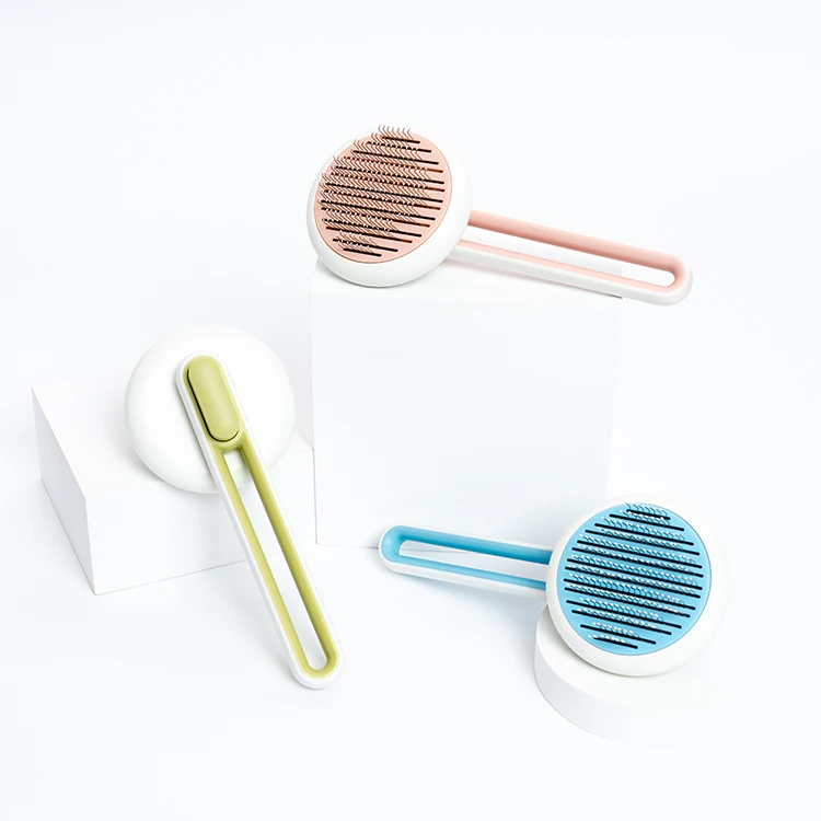 Самоочищающаяся щетка, инструмент для груминга домашних животных, мягко удаляет рассыпчатую подкладку, коврики и спутанные волосы