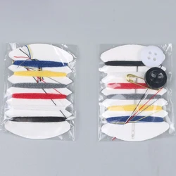 six color lines customized hotel amenities disposable travel mini portable hotel sewing kits for adults