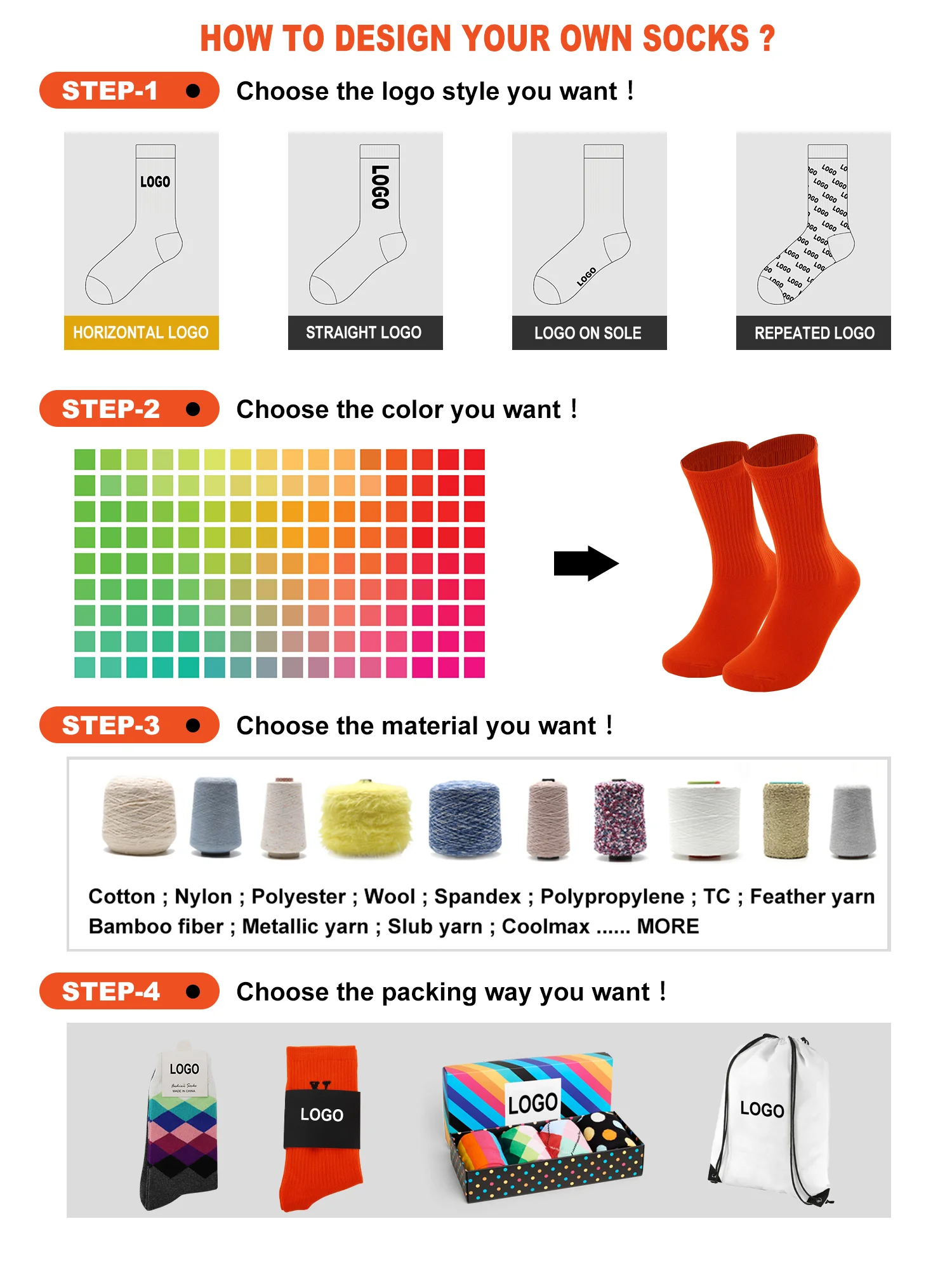 Wholesale Custom Design Amazon Brand Logo Socks Amazon Best Selling Socks China Delivery Forwarder Shipping FBA Amazon Socks