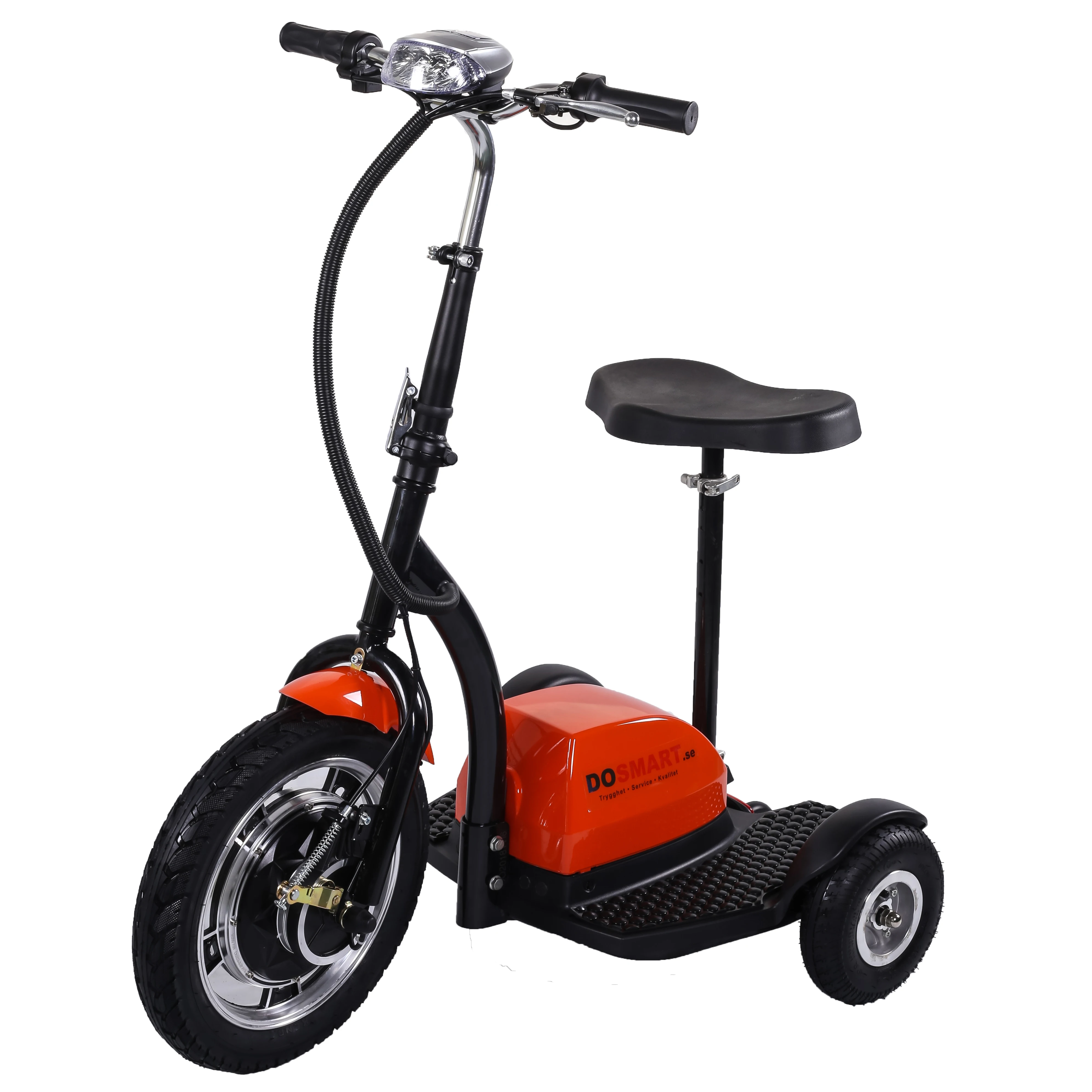 3 Wheel Electric Scooter for Elderly Mobility Scooter with 40km Range per Charge Lead Acid Battery Disc & Drum Brake