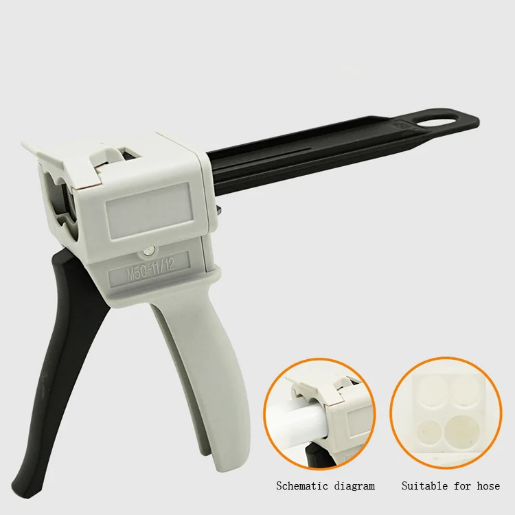 AB Glue Manual 1 1 Two-Component 2 1 Universal Silicone Rubber 50ml Gun Gun Use 4 1 and 10 1 Caulking Gun