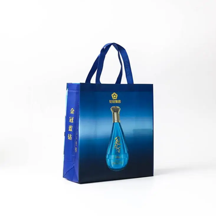 Custom Full Color Printing Grocery shop Bags OPP film Laminated shopper Reusable Ultrasonic pressing polypropylene Shopping bag