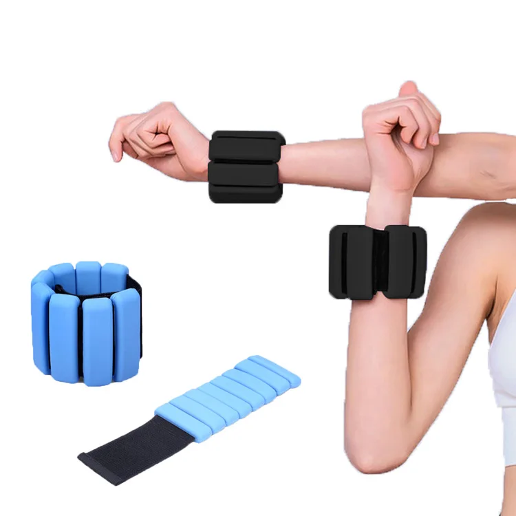 Adjustable Silicone Multi-color  Sports Training Yoga Wrist Weights Bearing Bracelet