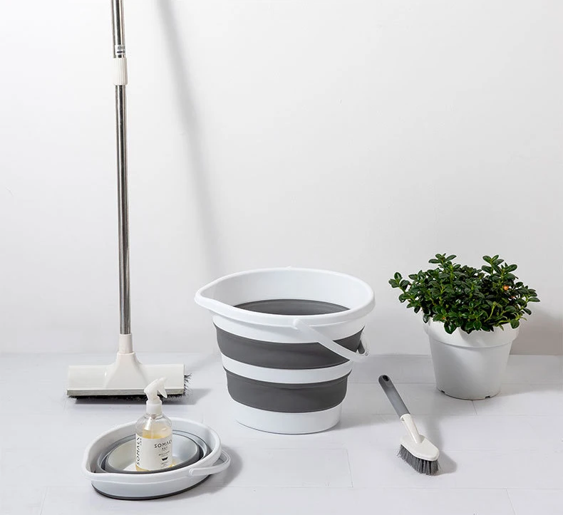 Manyou PP+TPE Material  Small Size 8L Round  Multifunctional  Foldable Portable Water Bucket for Gargening Car Washing