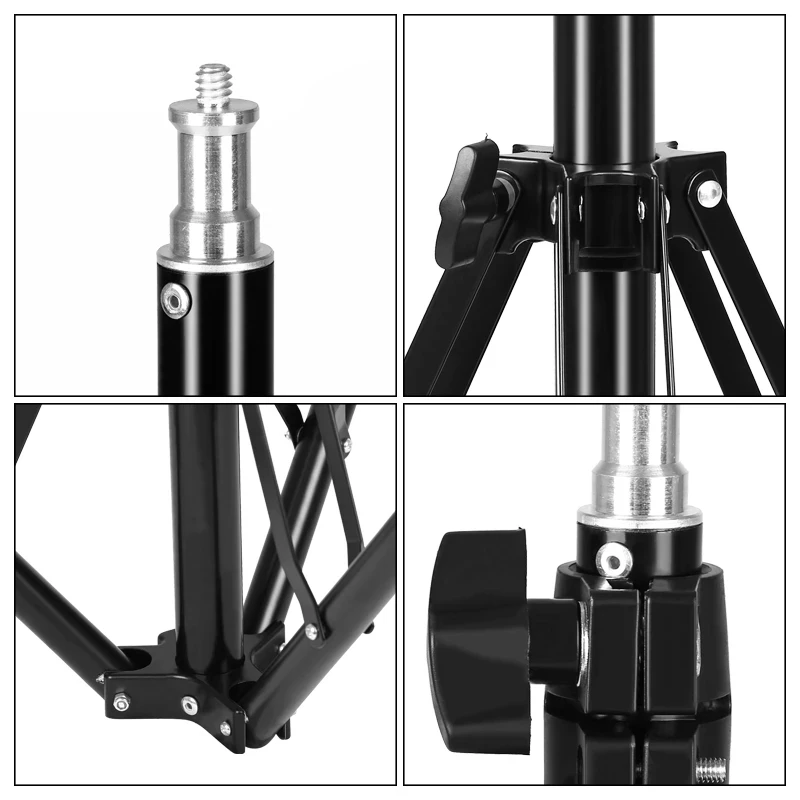 max 6kg light stands tripod 184cm photography 1/4 folding screw for ring light relfectors softboxs umbrellas background
