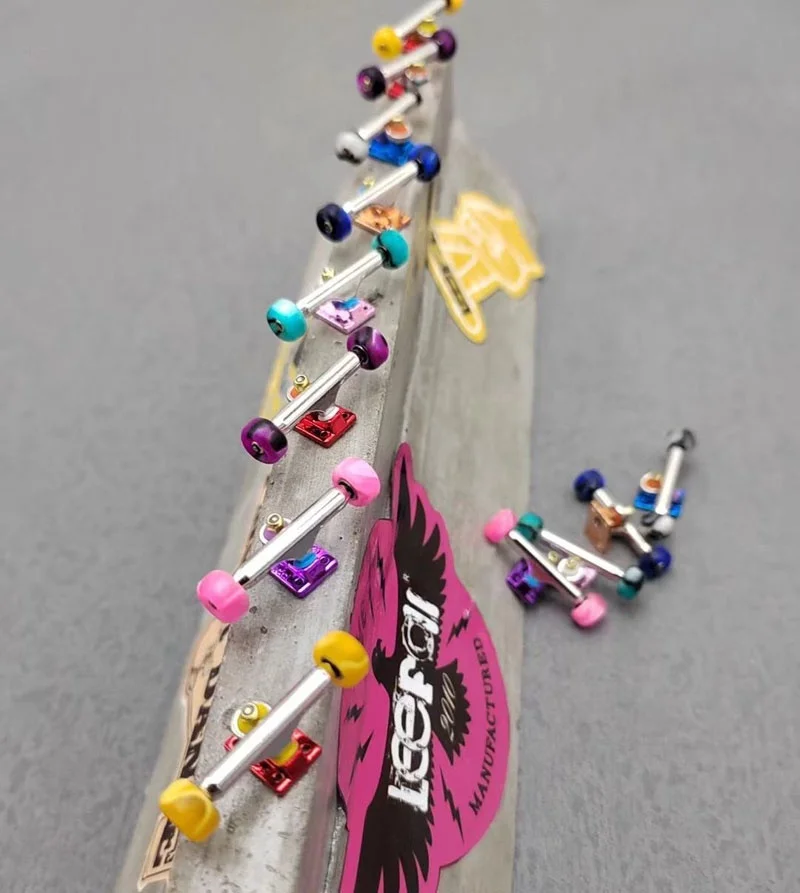 New 32mm 34mm alloy Single Axle finger skateboard fingerboard  truck with Lock Nuts