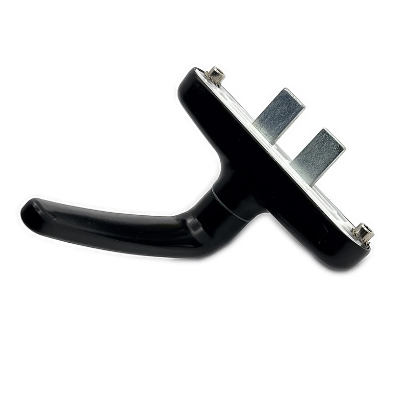 Double side handle aluminum sliding door handle lock black sliding window latch