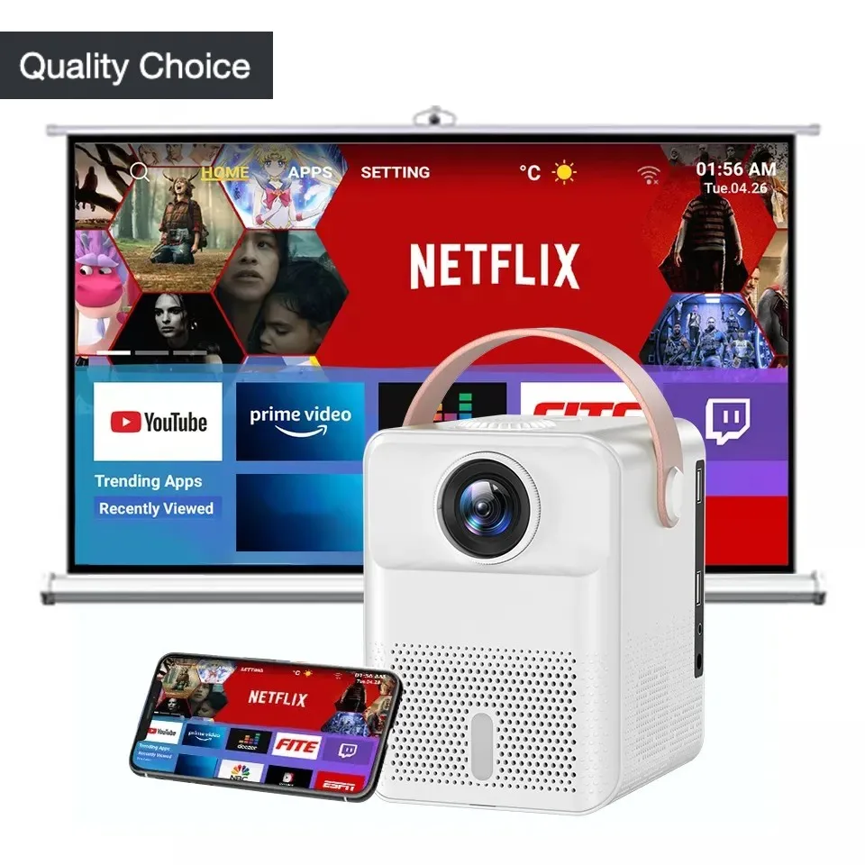 Hot Selling 4k 1080p Supported Full Hd Projector 150 ANSI Lumens Portable Lcd Home Theater Movie Led Projector