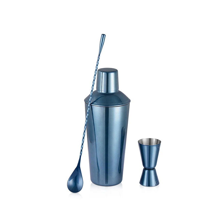 KLP Good quality customized copper and rose gold bar kit bar accessories cocktail bar set for gift