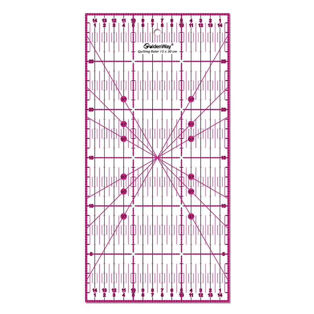 transparent quilting ruler