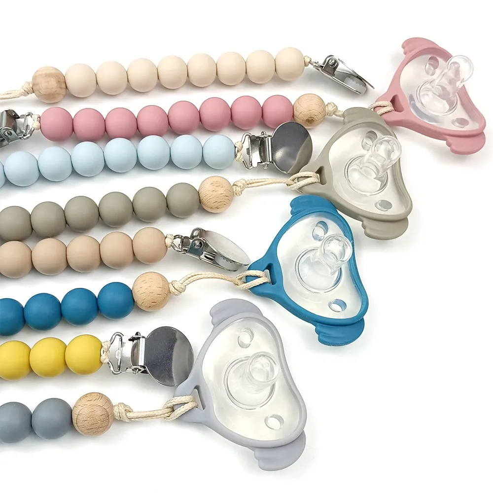 Wholesale Baby Silicone Products Fruit Doll C Dummy Chain Boy Pacifier Bpa Free Case and Cry Holder