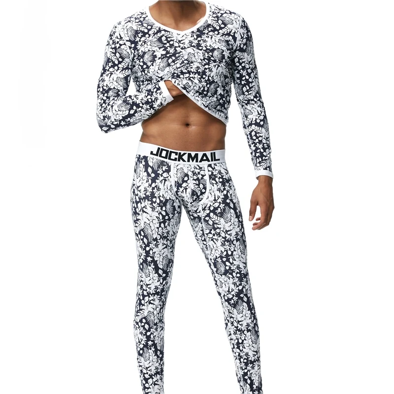 
JOCKMAIL cotton Long Sleeve Thermal long johns Fashion printing ski Cold-proof thermal men Keeping Warm underwear JM1101 