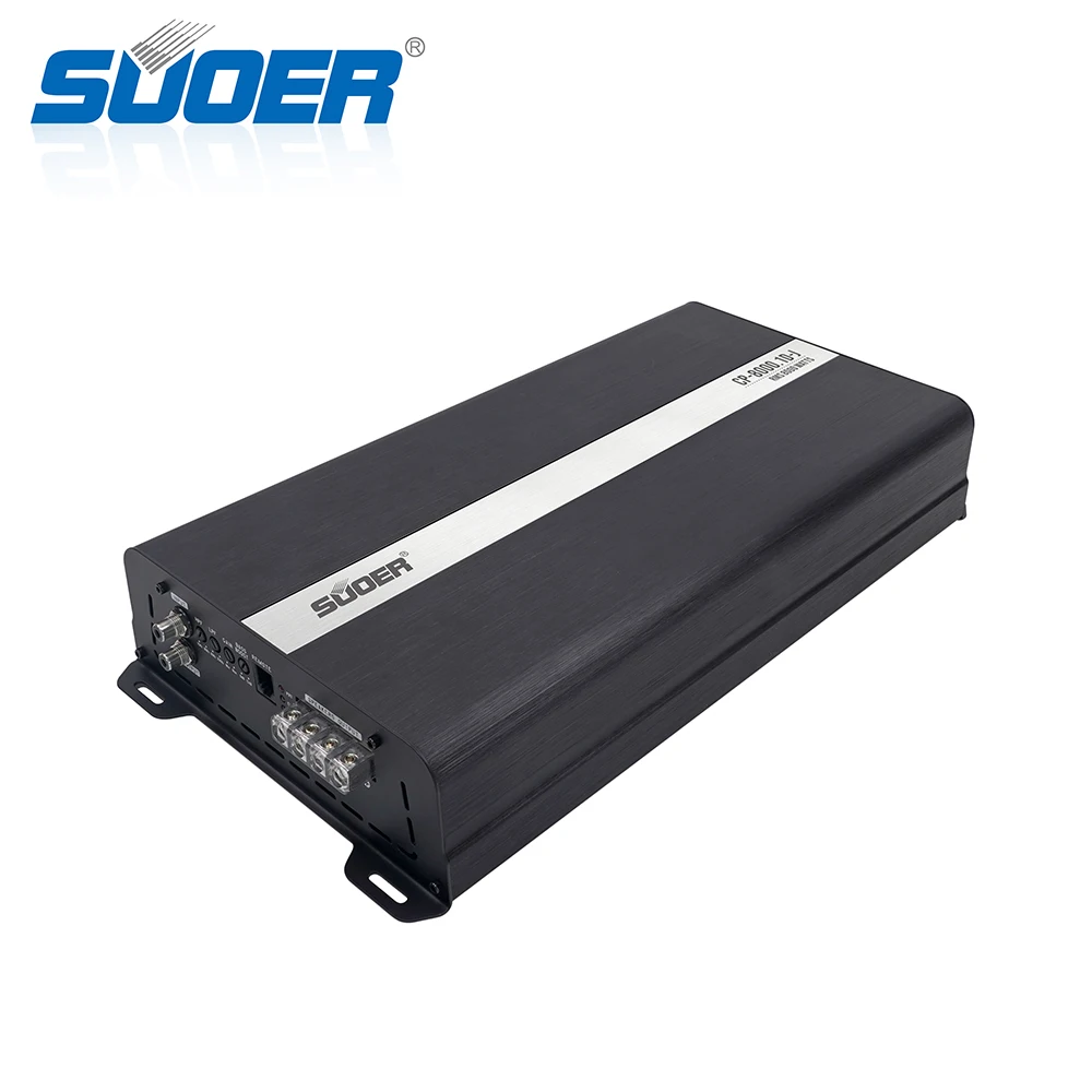 Suoer CP-8000 Best Price Peak Power 8000W Car Audio Amplifier 12V Amplifier mono Channel Class D Car Amplifier