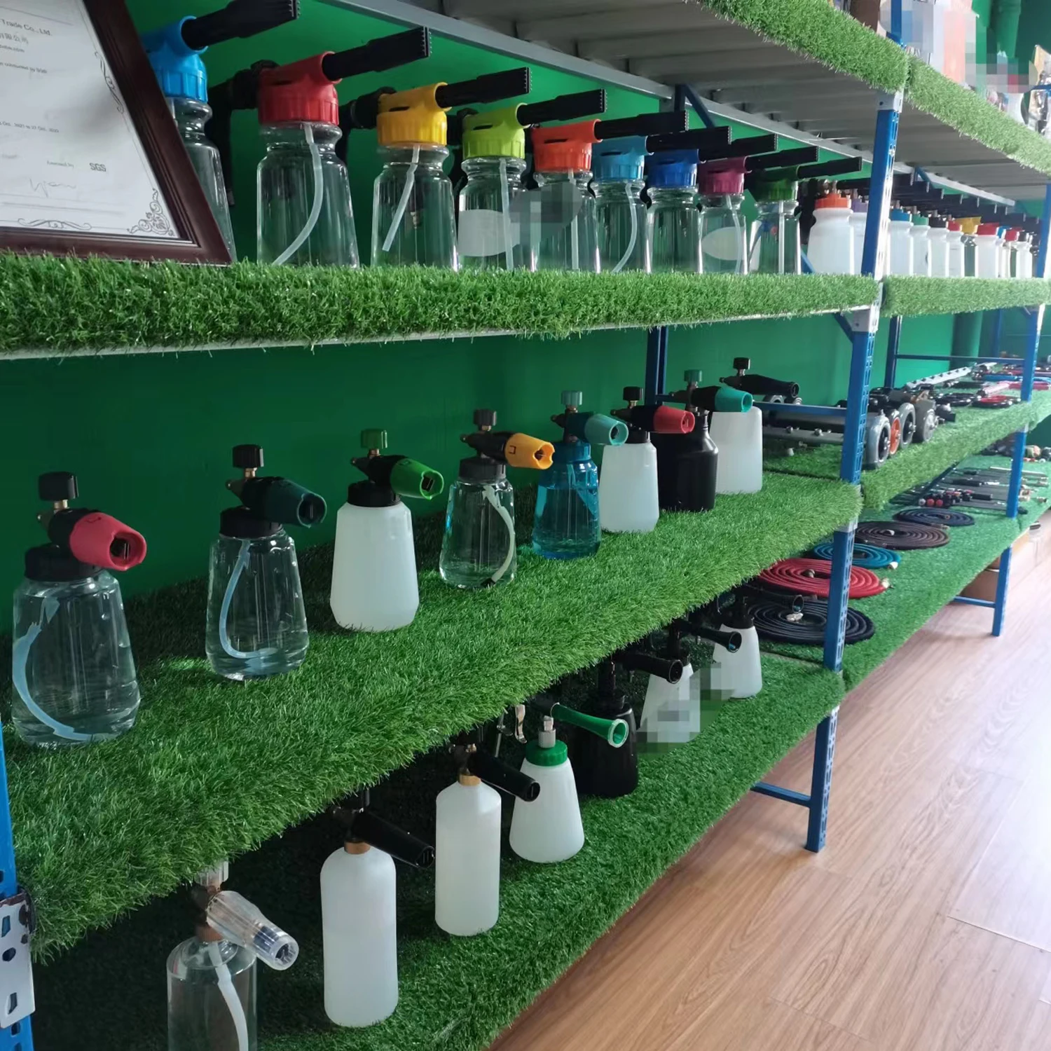 pressurized water gun foam sprayer car wash  detailing foaming spray for car pink foam lance