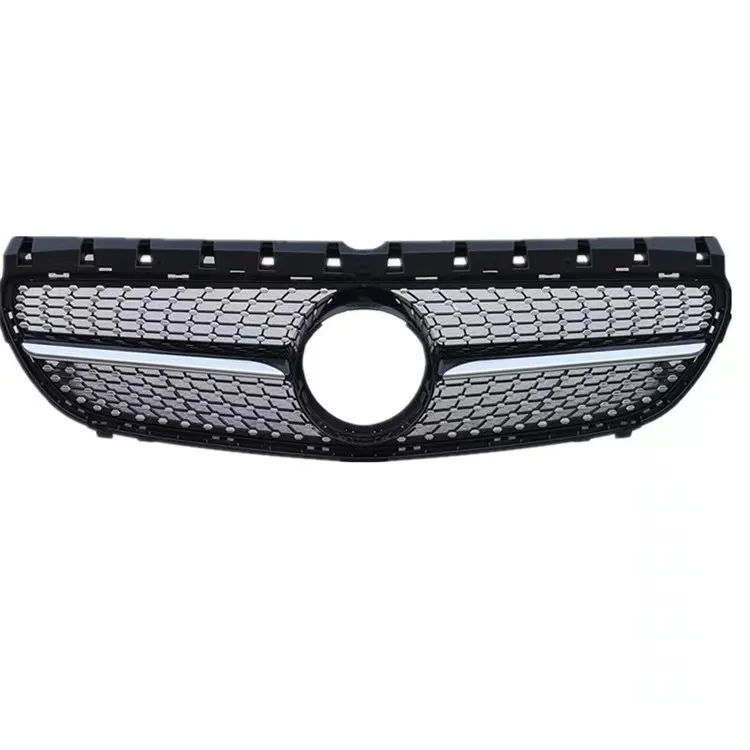 Diamond style car Grill Glossy black Radiator grille for Mercedes benz B class W264 2015-2019