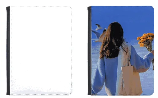 Custom Sublimation Blank Printing Leather Protective Smart tablet Cover Case  for ipad pro air 3