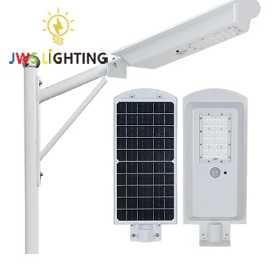 Outdoor Integrated LED Solar Street Light Solar Panel IP65 Waterproof with 15W 20W 30W Black DC 12V 80 Solar Cell 155wp Light