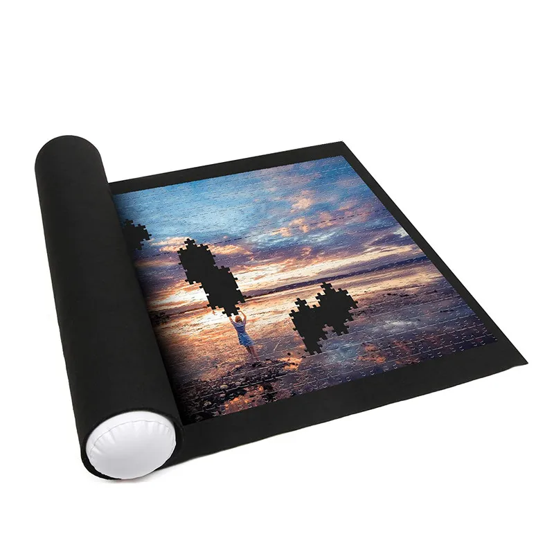 Felt Puzzle Mat Roll Up Felt Mat Puzzle Keeper  Felt Puzzle Storage mat 46*24'