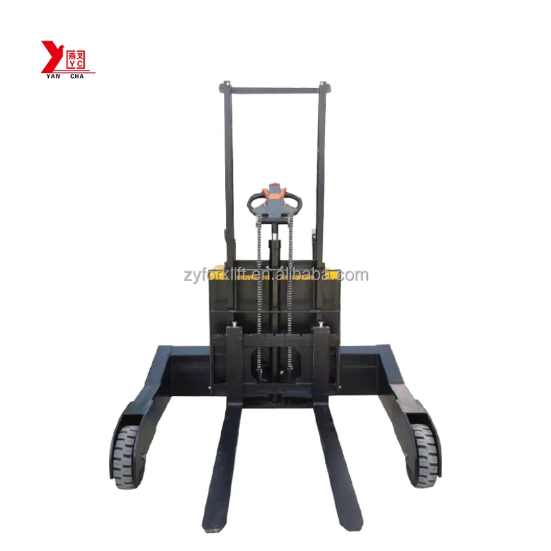 Outdoor All Terrain Rider Full Electric Pallet Stacker 1T 1.5T 1.8T for sale