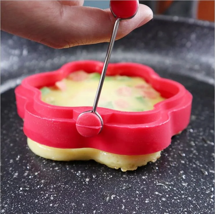 High Quality silicone egg ring BPA free heat resistant egg frying mold