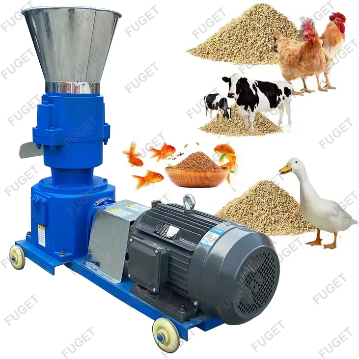 cattle pig feed chicken pellet machine animal floating fish feed pellet extruder machine plant for broiler feed