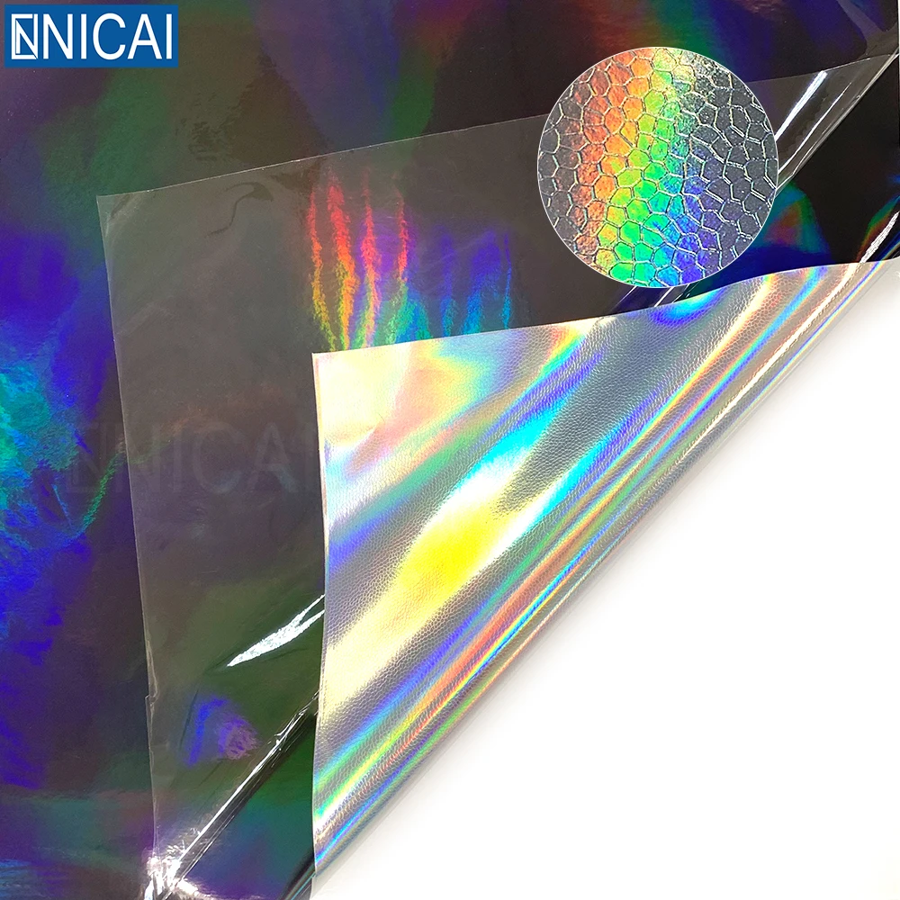 NICAI Car Vinyl Wrap Wholesale Laser Holographic Film Gold A100 Removable Adhesive Vinyl Car Film Stickers