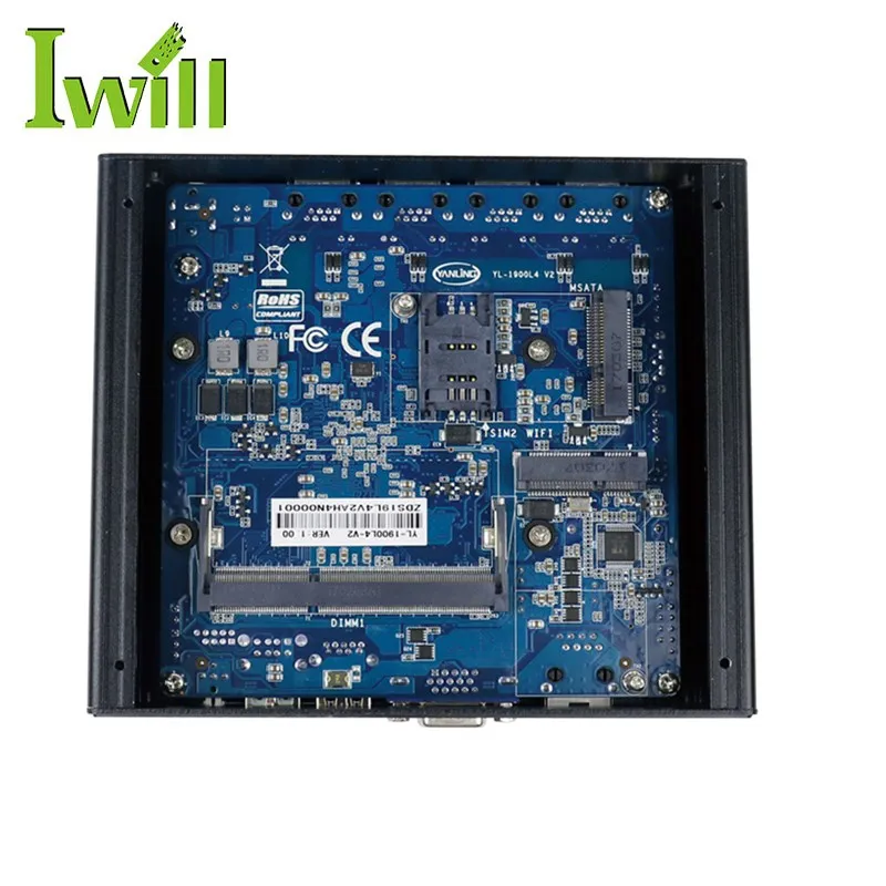 Iwill IBOX-N12 pfsense Nano мини ПК 4 lan J1900 quad core маршрутизатор