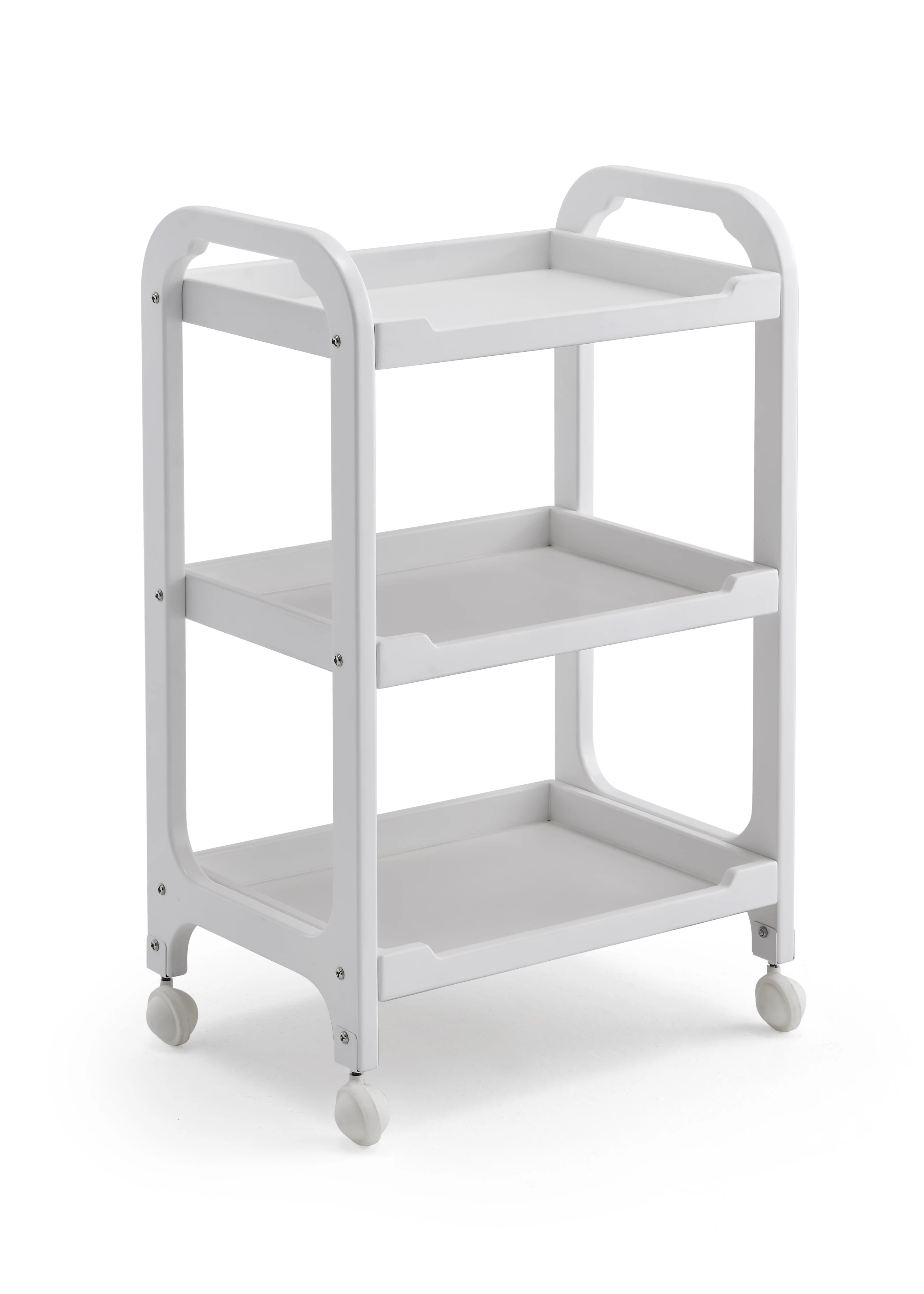 Three Tier Beauty Salon Trolley Beauty Salon Home Makeup Tattoo Locker with Drawers Salon Rolling Storage Trolley