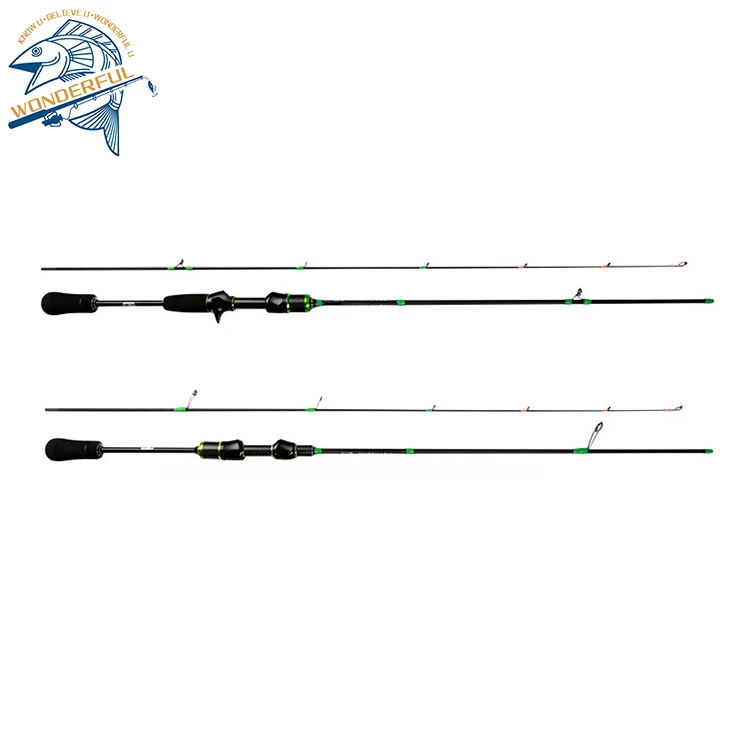 New Arrival 1.5-1.8M spinning rod Carbon Ultra Fast Soft Light Micro-object Lure Solid Fishing Rod For River Stream