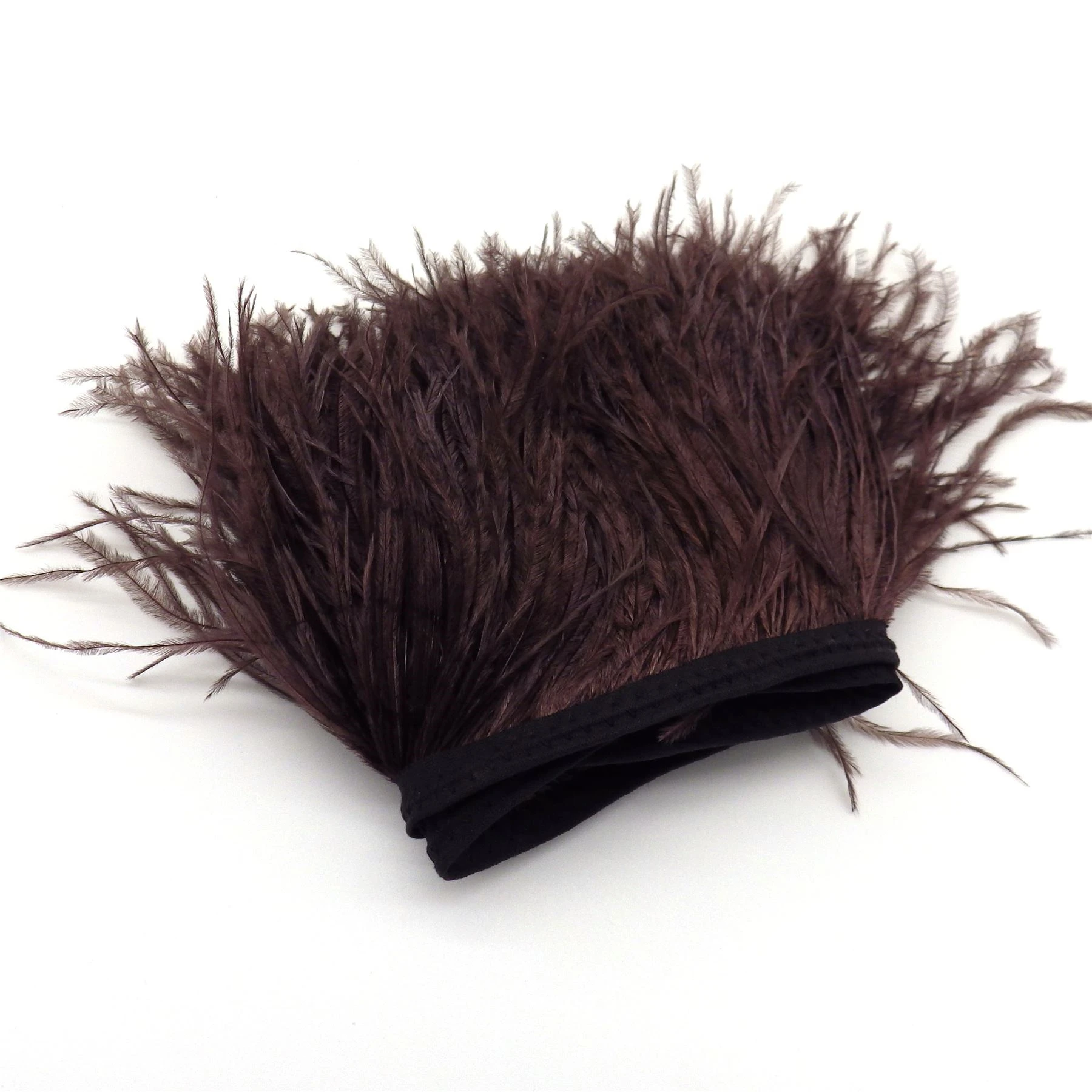 8-10 Cm Ostrich Feather Fringe In White Feathers Ostrich Feather Fringe Costume Applique Ribbon Trimming Clothing Trim