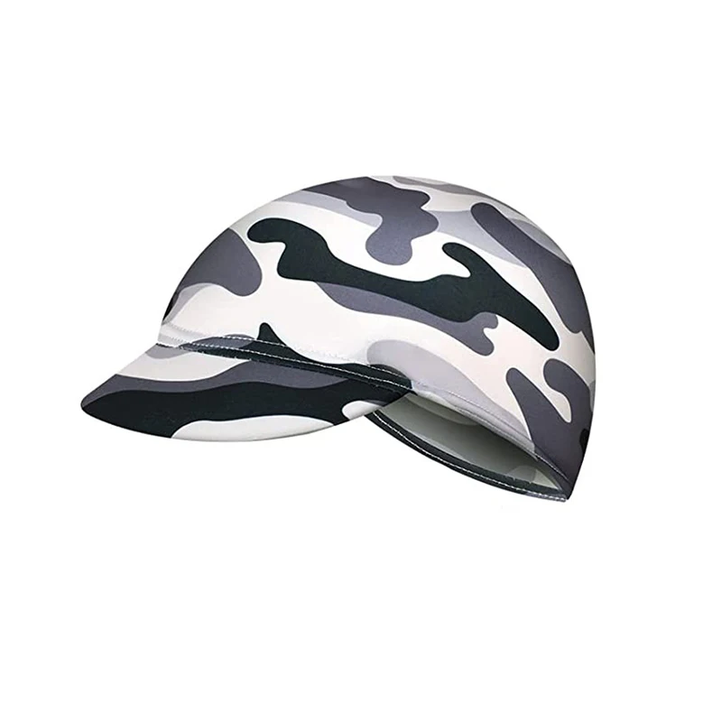 Unisex Quick-Drying Sports Cycling Cap with Visor Brim Camouflage Outdoor Hat and Headwear
