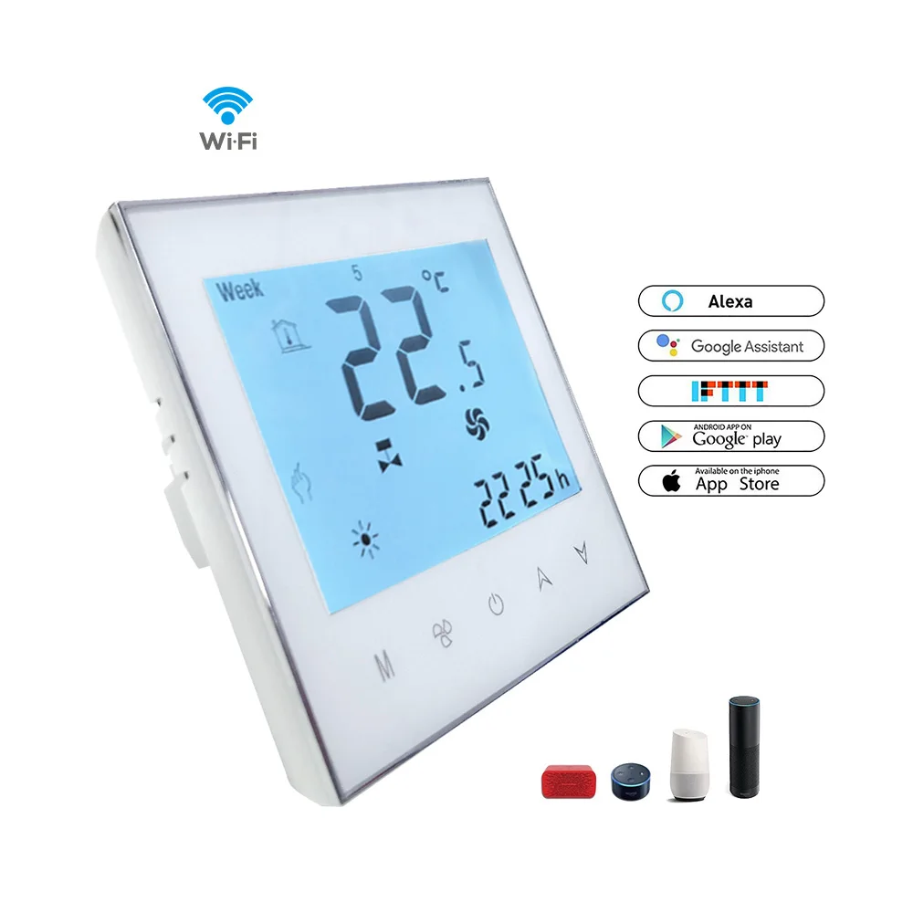 Hvac  Fan Coil  Temperature Controller Programmable Wireless WiFi Room Thermostat