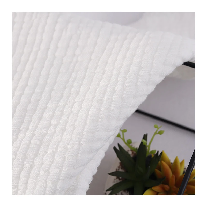 High quality custom 6 layers crinkle baby muslin eco-friendly organic 100% cotton diaper fabric wholesale