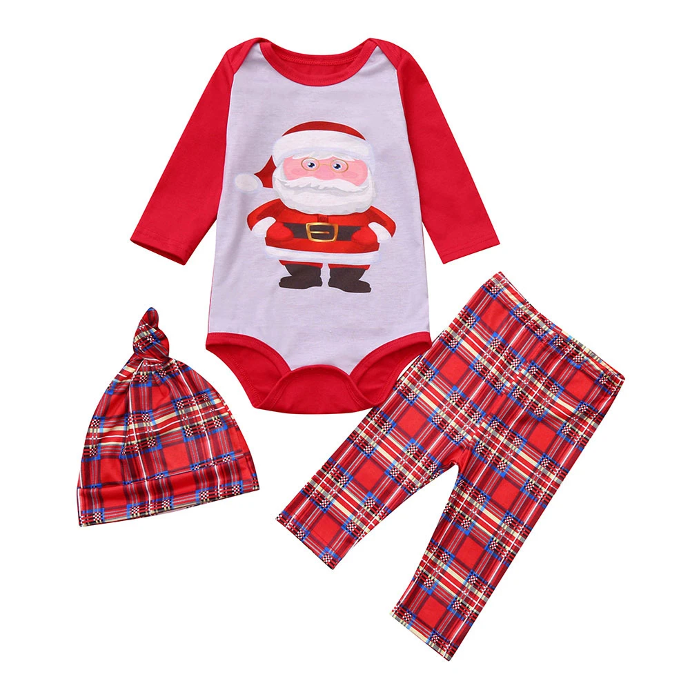 
Matching Christmas Pajamas Family Sets Parent-child Cotton Soft 2 piece Printing Clothing 