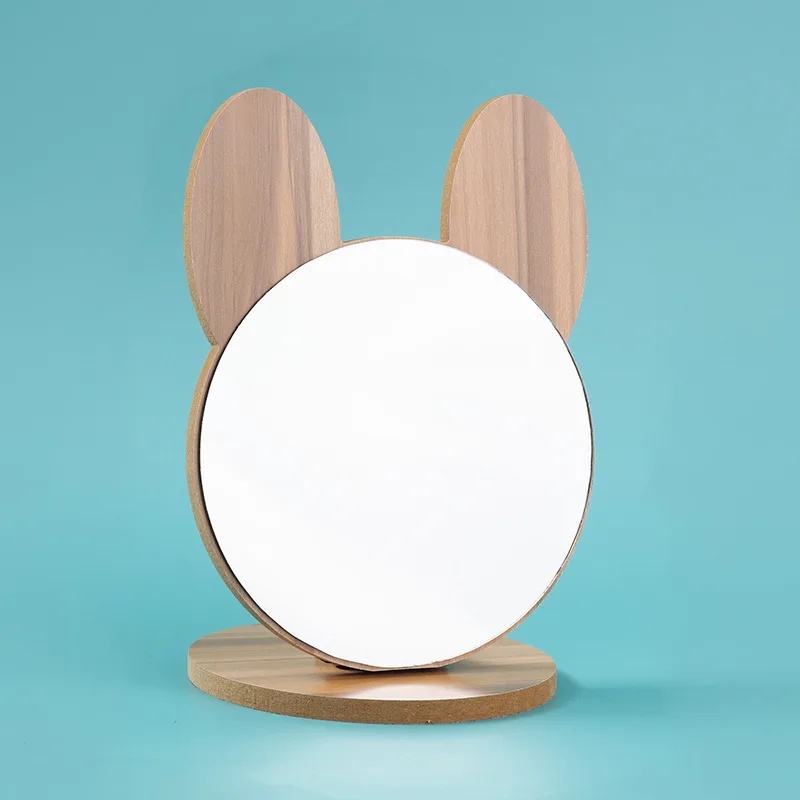 desktop desktop  vanity mirror  mirror vanity  small vanity mirror  Korean style simple wooden