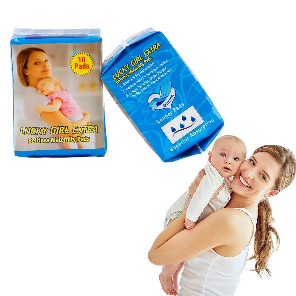 40/50CM Factory Best Price Wingless Maternity Sanitary Napkin Extra Long Panty Liners Comfortable Breathable Postpartum Pads