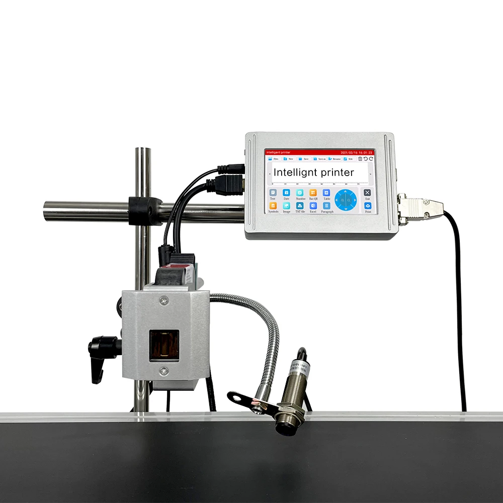 Factory hot sale Automatic TIJ inkjet batch code logo glass printing online machine expire date printer machine made in china