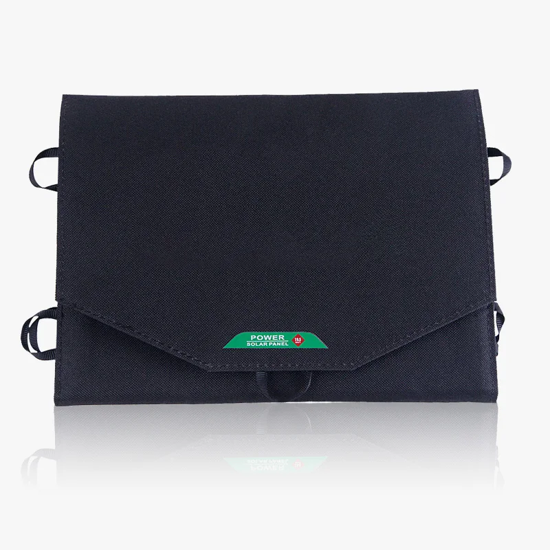 
foldable solar panel charger 19.5W with USB-charging Port for mobile phone, tablet, camping 