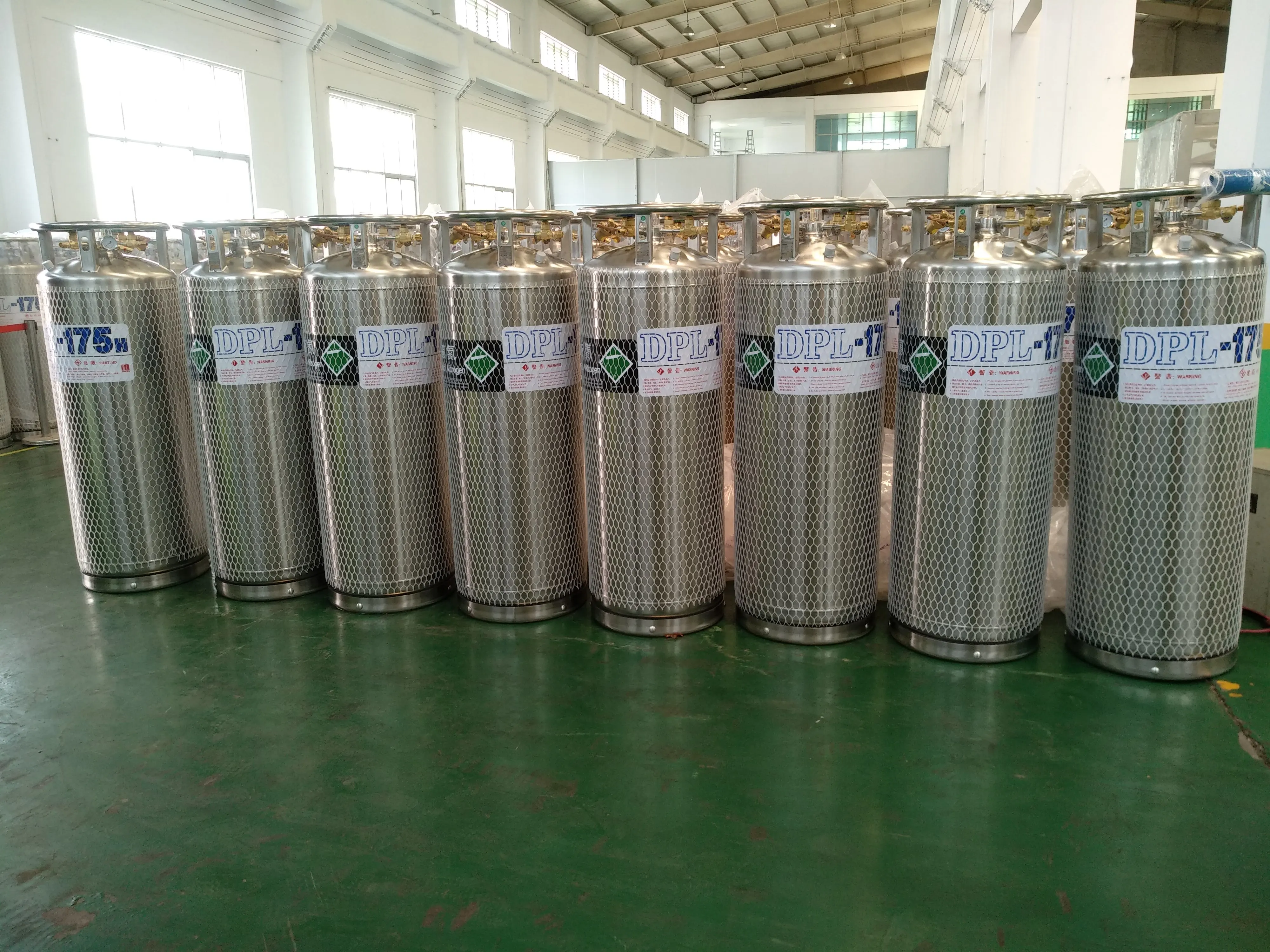 DPL Series Stainless Steel High Pressure Liquid Nitrogen Gas Cylinder Dewar