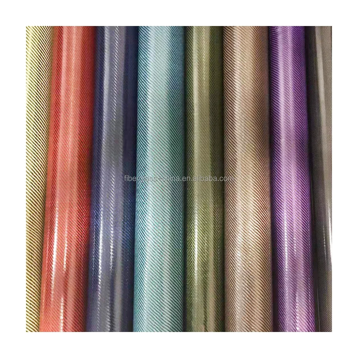 Colored TPU Coated Carbon Leather Fabric