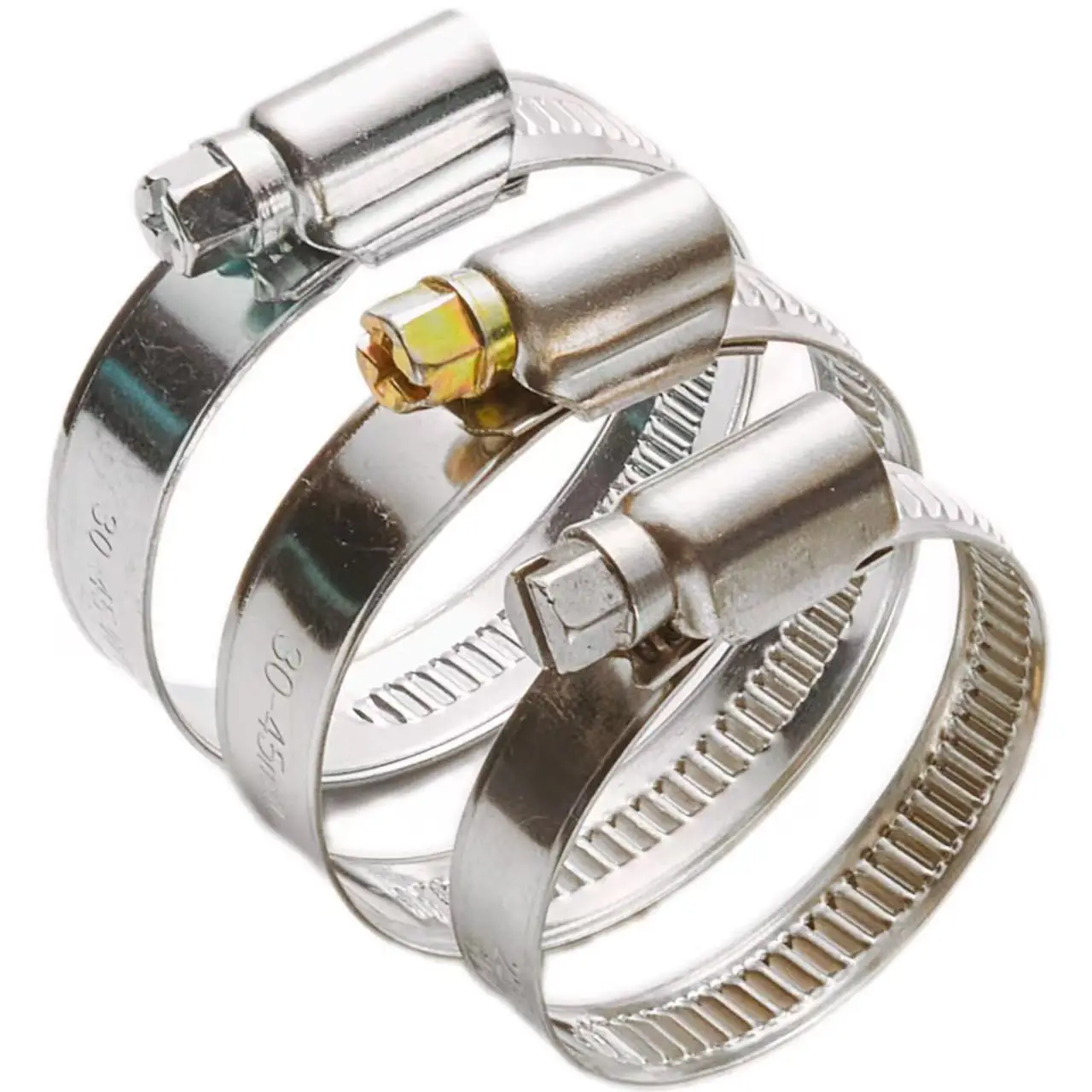 Hose clamps with worm gear drive DIN 3017 type A - 12-22 mm, Width 12 - stainless steel A2 (AISI 304)