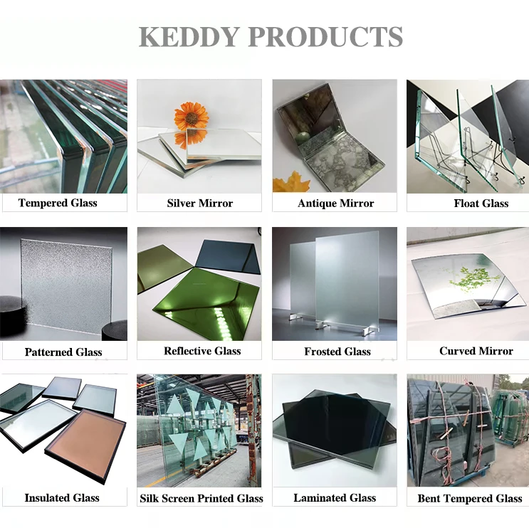 Professional Manufacturer 4mm 5mm 6mm	Dark Blue Color Reflective Glass with Various Size