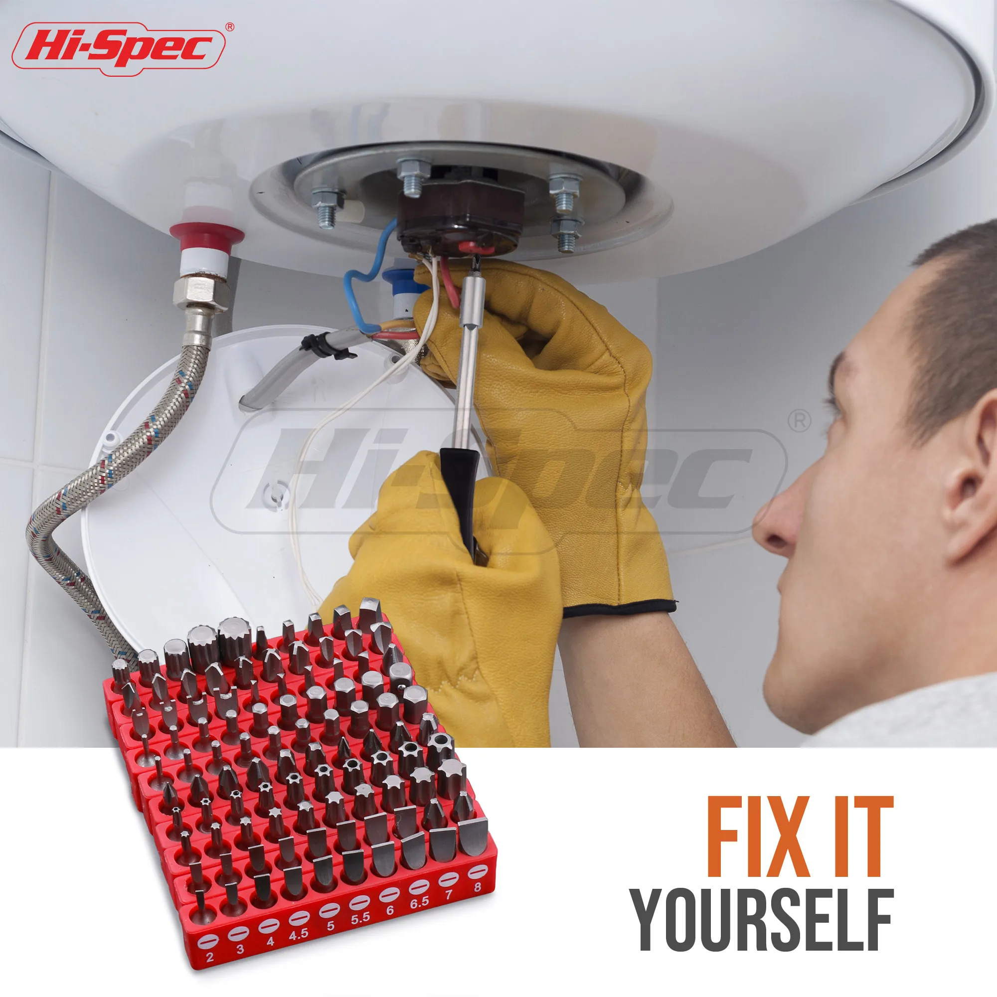 126pc Screwdriver Bits, Sockets & Handles Set Complete 1/4' Hex Shank Driver Bits & Security Tamperproof Torx Screws