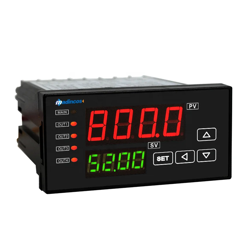 MPD510:0.2% Industrial Universal Digital Analog 4-20ma+Thermocouple+RTD PT100 Process Temperature Indicator with Opt.Relay/RS485
